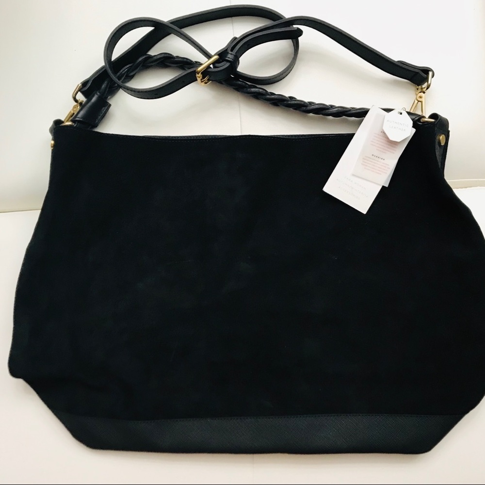 NWT Black Suede Zara Bag